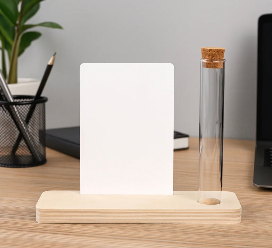foto print in design houder met buisje