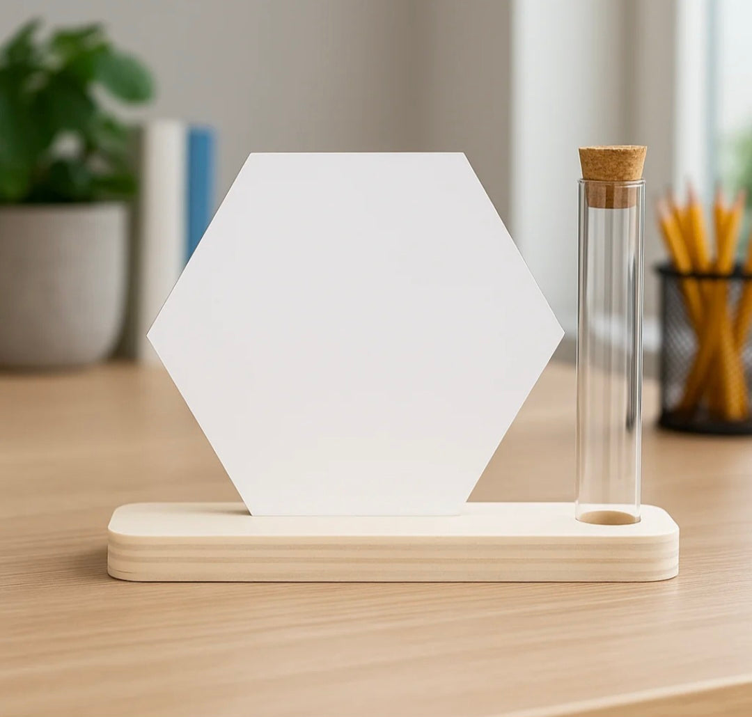 foto print in design houder met buisje